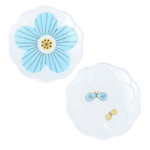 Hare Kutani Small Plate Sakura Flower Kutani Ware (11.6cm)