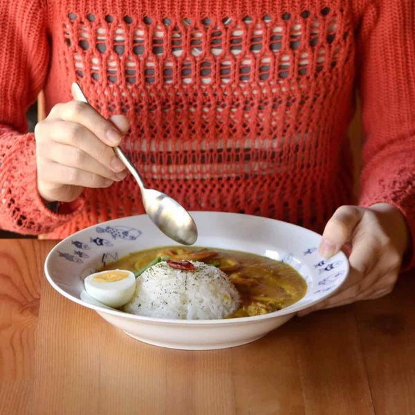 Cocomarine Deep Plate Pasta Plate Hasami Ware (24.5 x 5cm) Made in Japan