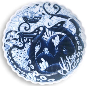 Aruhino Plate Animal Kingdom Hasami Ware (16 x 2.5cm) Made in Japan