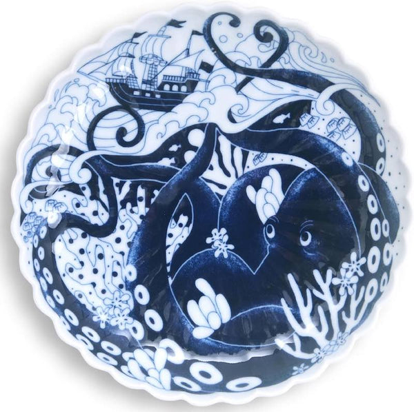 Aruhino Plate Animal Kingdom Hasami Ware (16 x 2.5cm) Made in Japan