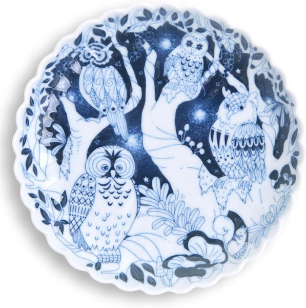 Aruhino Plate Animal Kingdom Hasami Ware (16 x 2.5cm) Made in Japan