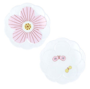 Hare Kutani Small Plate Sakura Flower Kutani Ware (11.6cm)