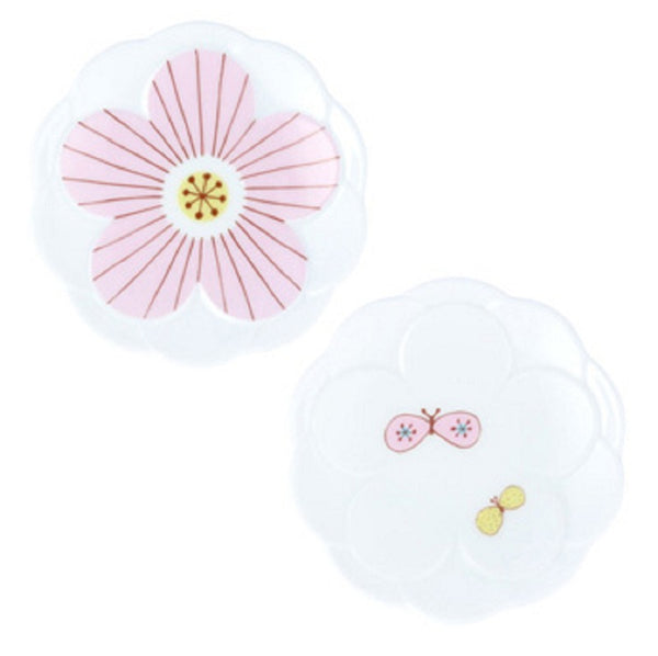Hare Kutani Small Plate Sakura Flower Kutani Ware (11.6cm)