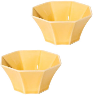Mino Ware Mix and Match - Bean Bowl Octagonal Yellow