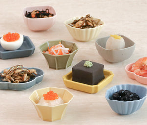 Mino Ware Mix and Match - Bean Bowl Octagonal Yellow