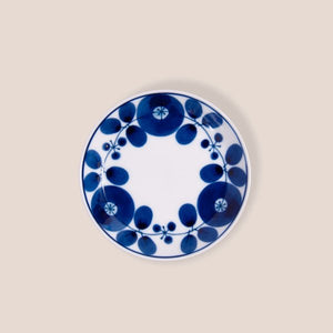 Flower Plate (Extra Small) Bloom ‘Wreath’ Hakusan Ware (11cm)