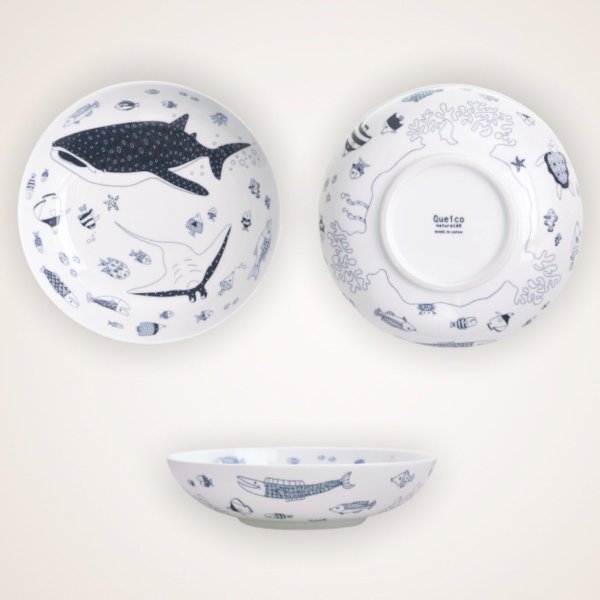 Whale and Mantra ‘Cocomarine’ Salad Bowl Hasami Ware (23.5 x 6.0cm)