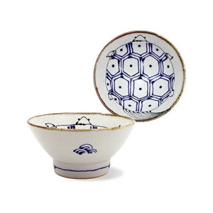 Rice Bowl Turtle Kotohogi Hasami Ware (12.0 x 6.0cm)