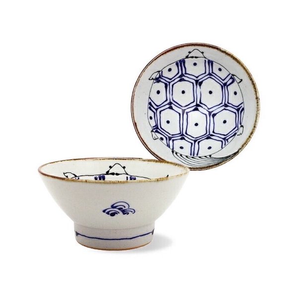 Rice Bowl Turtle Kotohogi Hasami Ware (12.0 x 6.0cm)