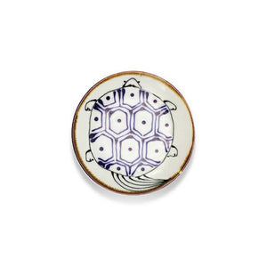 Small Plate Turtle Kotohogi Hasami Ware (10.5 x 1.5cm)