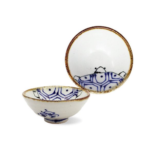 Sake Cup Turtle Kotohogi Hasami Ware (50ml)