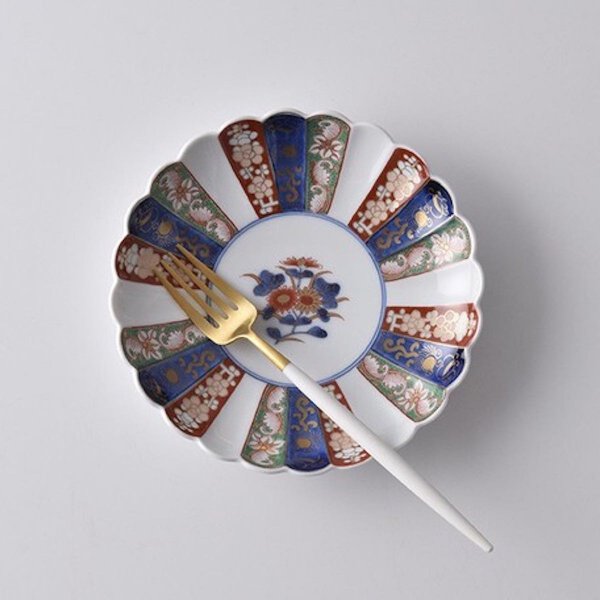 Flower Plate 16cm Rinkuro Hasami Ware (15.8 x 2.8cm)