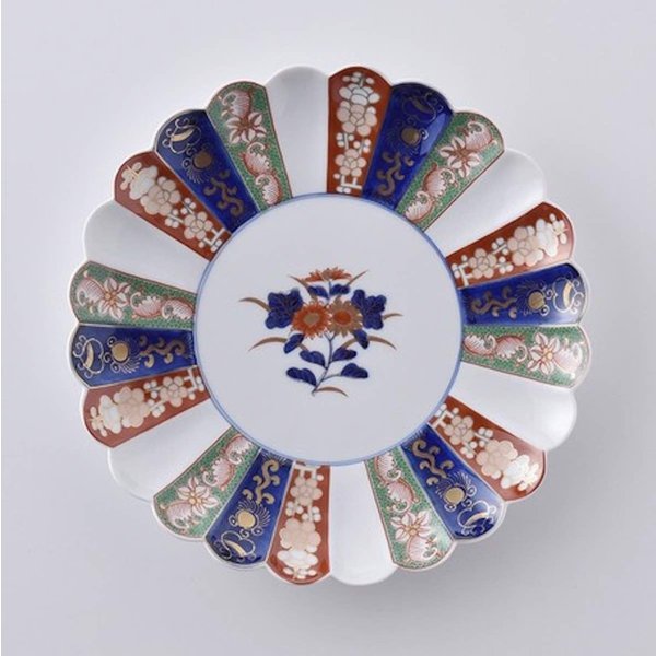 Flower Plate 24cm Rinkuro Hasami Ware (24.2 x 3.0)