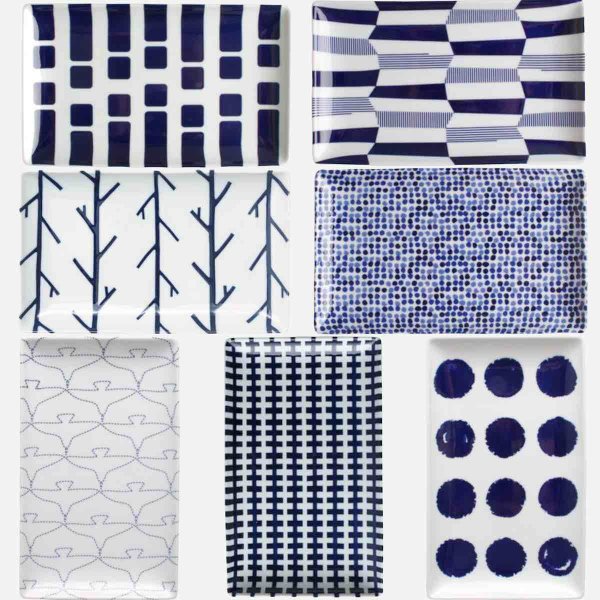 波佐見焼 皿 swatch 長角皿 北欧 魚皿 おしゃれ