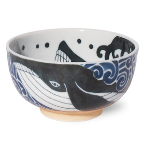 Mino Pottery Whale Donburi Bowl 16.91 fl oz (500ml)