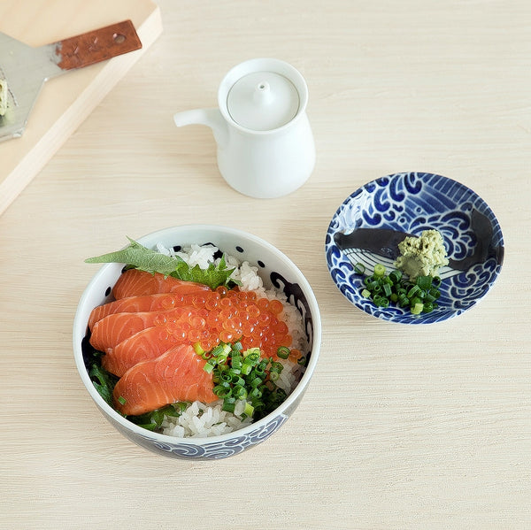 Mino Pottery Whale Mini Plate Appetizer Dessert Sushi Sauce