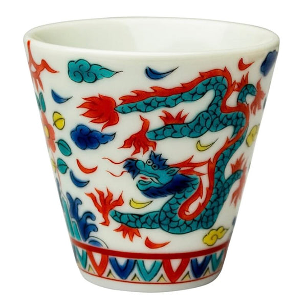 Kutani Ware Lucky Choko Sake Cup – Kissho Collection, 38 Designs Japanese Porcelain, Made in Japan