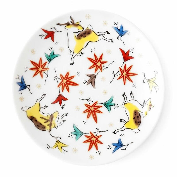 Kutani Ware Lucky Motif Mini Plate – Kissho Collection, 39 Designs, 9.5cm (3.7"), Japanese Porcelain, Made in Japan