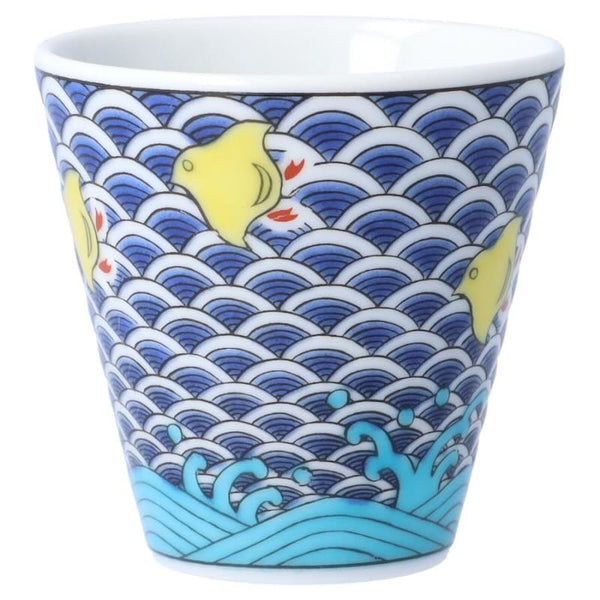 Kutani Ware Lucky Choko Sake Cup – Kissho Collection, 38 Designs Japanese Porcelain, Made in Japan