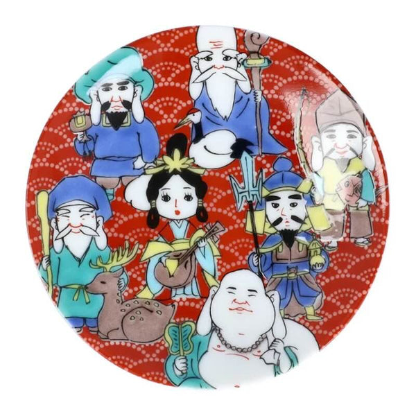 Kutani Ware Lucky Motif Mini Plate – Kissho Collection, 39 Designs, 9.5cm (3.7"), Japanese Porcelain, Made in Japan