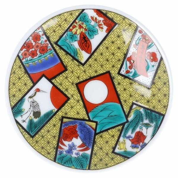 Kutani Ware Lucky Motif Mini Plate – Kissho Collection, 39 Designs, 9.5cm (3.7"), Japanese Porcelain, Made in Japan