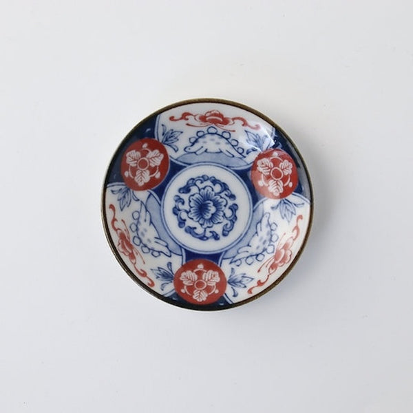 Edo Dinosaur Mini Plates – 8 DesignsEdo Dinosaur Mini Plate – Japanese Mino Ware Porcelain Sauce Dish, 9cm (3.5in), Made in Japan