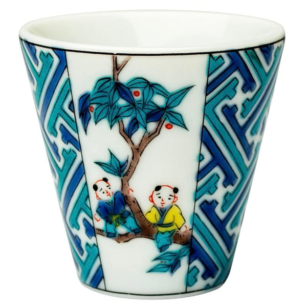 Kutani Ware Lucky Choko Sake Cup – Kissho Collection, 38 Designs Japanese Porcelain, Made in Japan