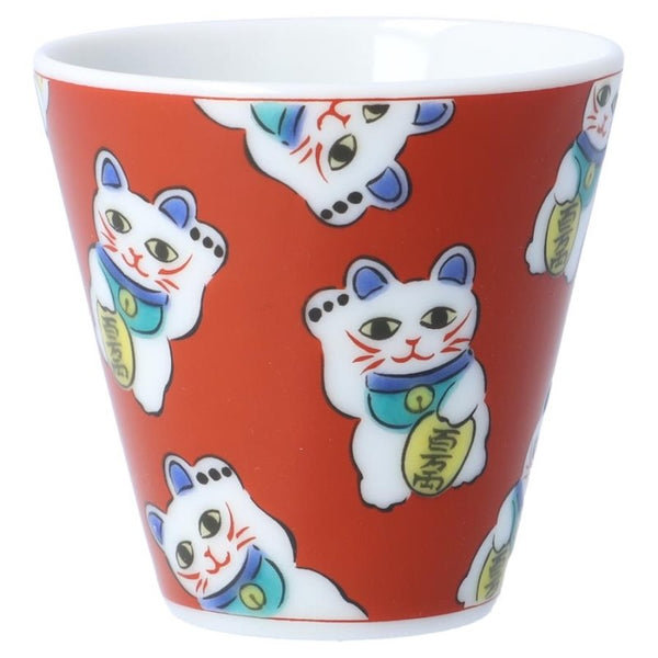Kutani Ware Lucky Choko Sake Cup – Kissho Collection, 38 Designs Japanese Porcelain, Made in Japan