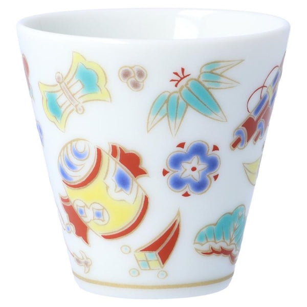 Kutani Ware Lucky Choko Sake Cup – Kissho Collection, 38 Designs Japanese Porcelain, Made in Japan