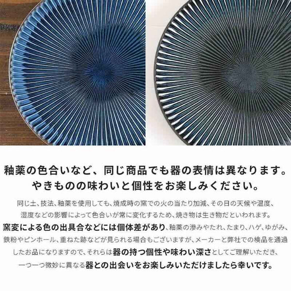 SENDAN Dinner Plate 23.5cm - Made in Japan, Mino Ware