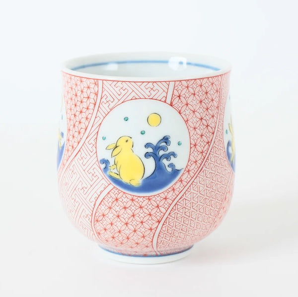 Kutani Ware Japanese Rabbit Tea Cup 240ml (8.1 US fl oz) – Porcelain Teacup, Made in Japan