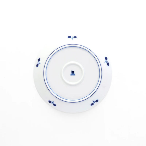 Bloom Japanese Side Plate – Wreath Design, Hand-Painted Hasami Ware Porcelain, 16.5cm (6.5 in), Made in Japan
