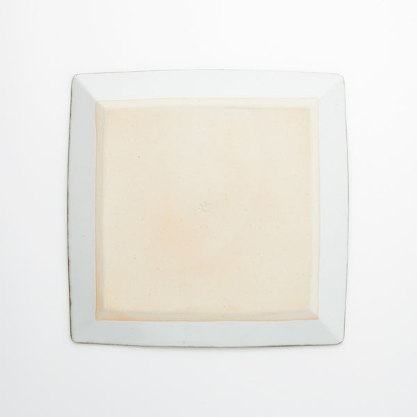 Crane & Turtle Series Hand-Painted Japanese Large Square Serving Plate – Hasami Ware, 26.5cm (10.4 in), Made in Japan
