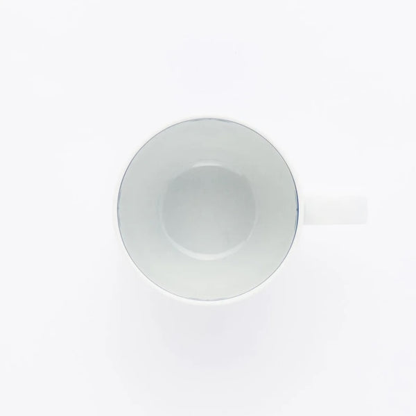 Bloom Japanese Coffee Mug – Wreath Design, Hand-Painted Hasami Ware Porcelain, 360ml (12.2 fl oz), Made in Japan