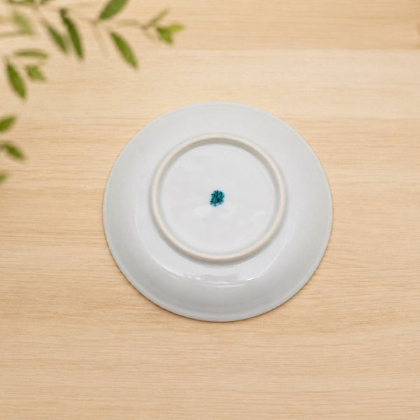 Kutani Ware Japanese Porcelain Small Plate Set of 5, 14cm (5.5") – Yamagara Varied Tit Bird Design, Made in Japan