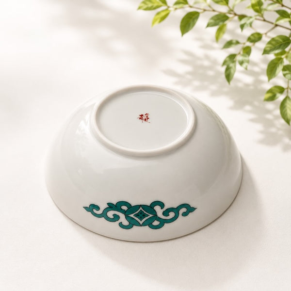 Kutani Ware 14cm (5.5") Japanese Porcelain Small Bowl – Flower & Bird Design, Made in Japan