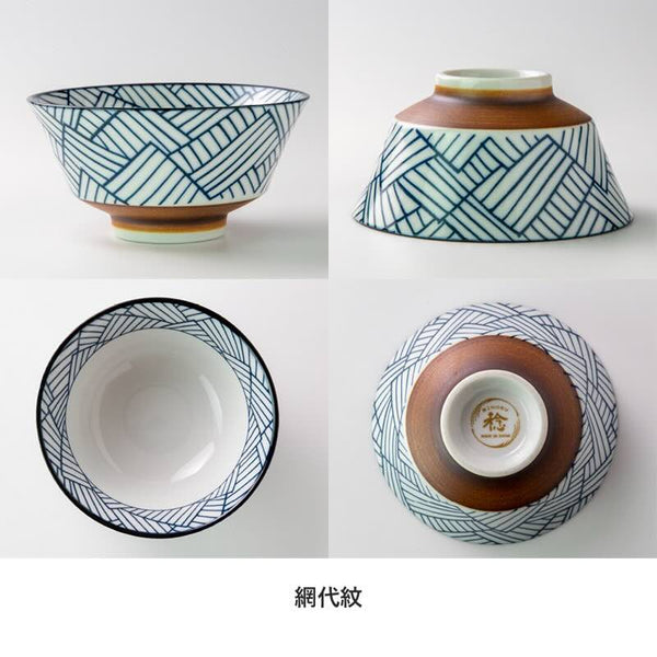 Juju Japanese Rice Bowl 5 in (12.8 cm), 5 designs, Authentic Mino Ware Porcelain Bowl, Made in Japan