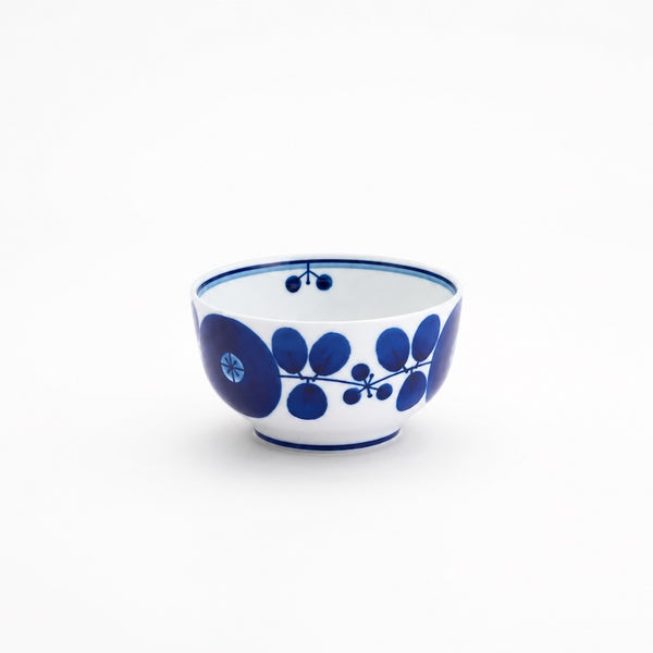 Bloom Japanese Dessert Bowl – Hand-Painted Floral Hasami Ware Porcelain, 10 cm (3.9 in), Made in Japan