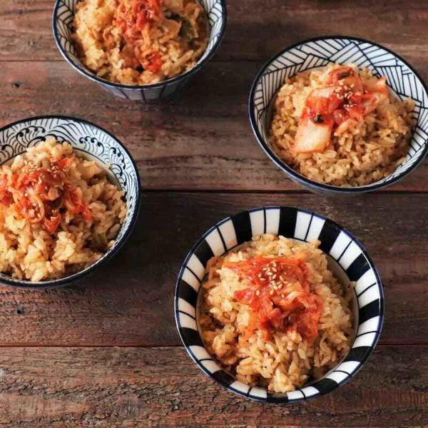 Juju Japanese Rice Bowl 5 in (12.8 cm), 5 designs, Authentic Mino Ware Porcelain Bowl, Made in Japan