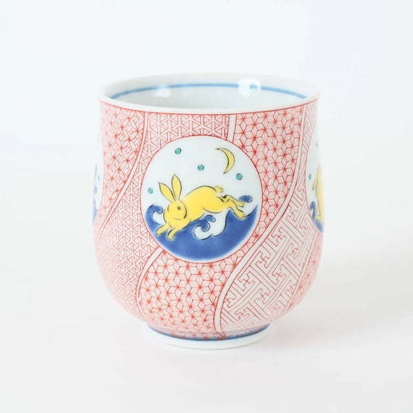 Kutani Ware Japanese Rabbit Tea Cup 240ml (8.1 US fl oz) – Porcelain Teacup, Made in Japan