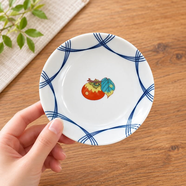 Kutani Ware Fruit Design Small Plate Set, 5-Piece – Made in Japan