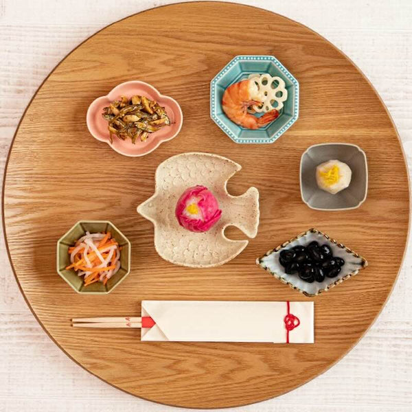 Earth & Ivory Japanese Mini Plates & Bowls – 6 Designs, Mino Ware Porcelain, Made in Japan