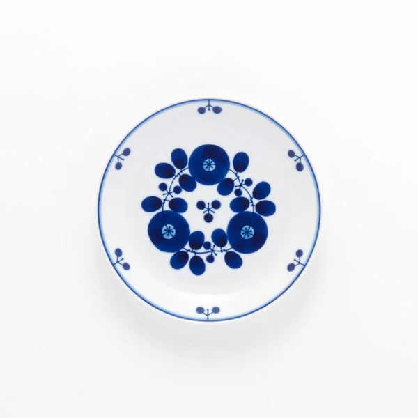 Bloom Japanese Side Plate – Bouquet Design, Hand-Painted Hasami Ware Porcelain, 16.5cm (6.5 in), Made in Japan