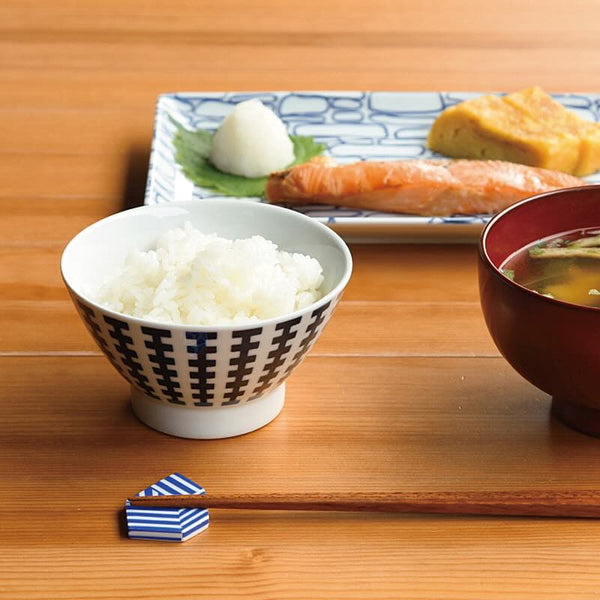 Swatch Rice Bowl in 7 Designs, Made in Japan, Hasami Ware Porcelain