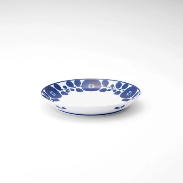 Bloom Japanese Side Plate – Wreath Design, Hand-Painted Hasami Ware Porcelain, 16.5cm (6.5 in), Made in Japan