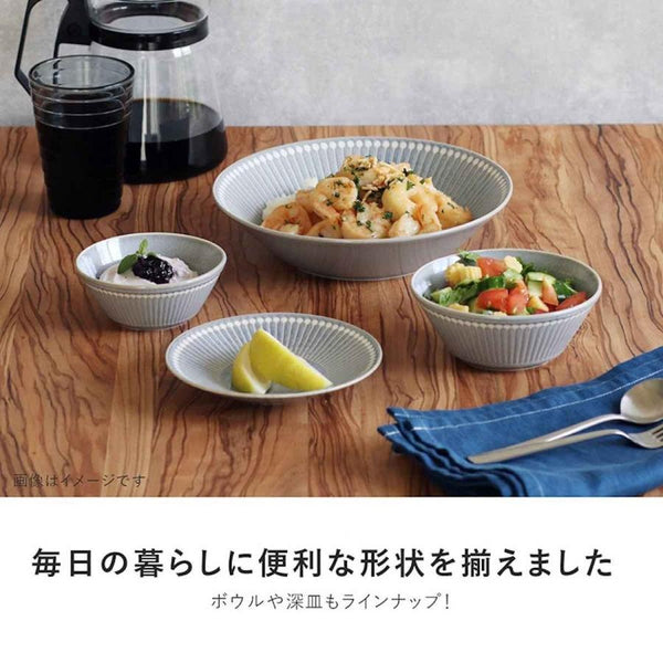 みのる陶器 Albee アルビー 220プレート 大皿 22cm 美濃焼 日本製 食器 選べる3色（ネイビー・ベージュ・グレー）