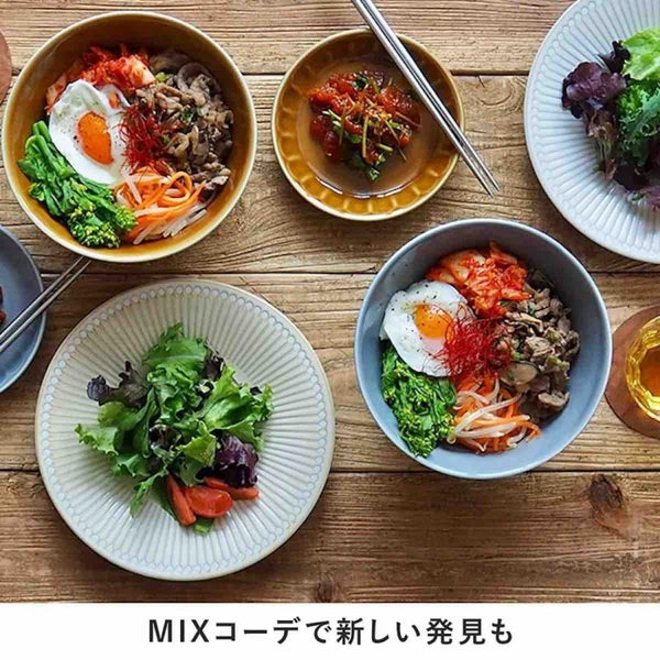 みのる陶器 Albee アルビー 220プレート 大皿 22cm 美濃焼 日本製 食器 選べる3色（ネイビー・ベージュ・グレー）