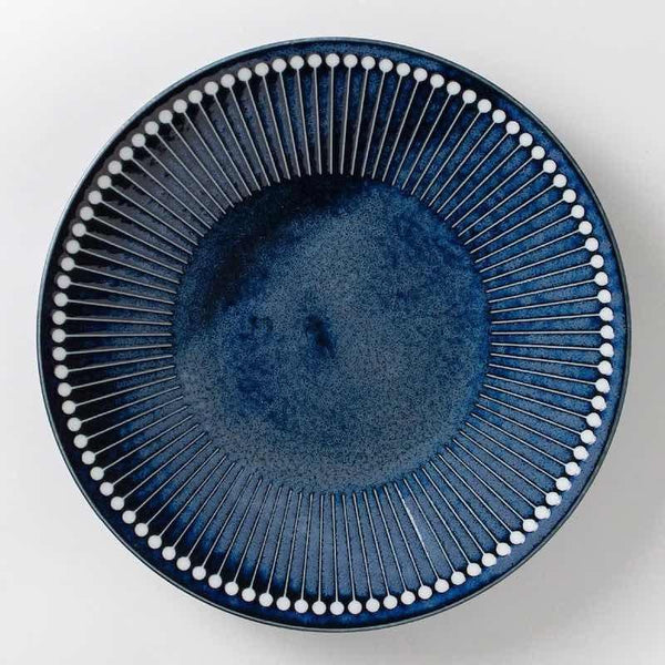 みのる陶器 Albee アルビー 220プレート 大皿 22cm 美濃焼 日本製 食器 選べる3色（ネイビー・ベージュ・グレー）