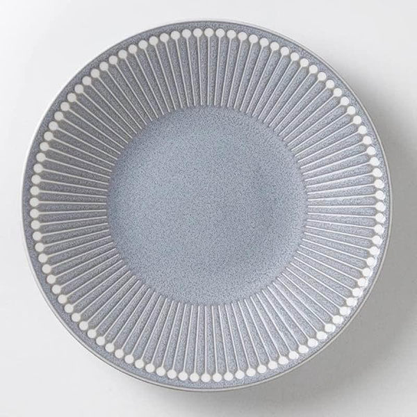 みのる陶器 Albee アルビー 220プレート 大皿 22cm 美濃焼 日本製 食器 選べる3色（ネイビー・ベージュ・グレー）