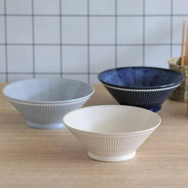 Albee Ramen Bowl 1,100 ml (37.2 fl oz) in 3 Colors, Made in Japan, Mino Ware